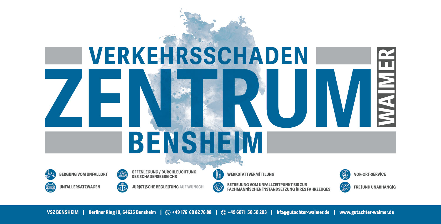 Banner Verkehrsschadenzentrum Waimer Bensheim, Berliner Ring 10